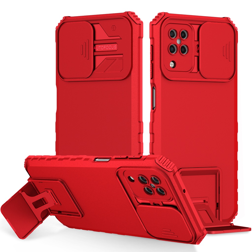 ส่งจาทไทย Case For Samsung A55/S22Ultra/A22 5G/A02/M02/S23FE/A50/A50S/A30S เคสกันกระแทก กันรอยกล้อง ตั้งได้ เคสมือถือ