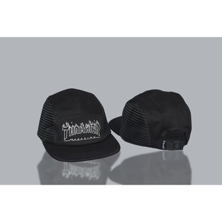 Thrasher โลโก้หมวกสเก็ตบอร์ด 5 แผง