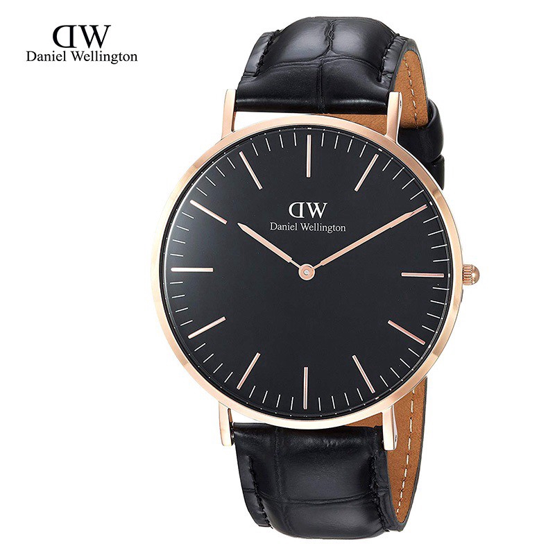 Daniel Wellington DW00100135 Classic Black Reading Dial 40mm นาฬิกาแบรนด์เนม แท้100% สำหรับผู้ชาย U-
