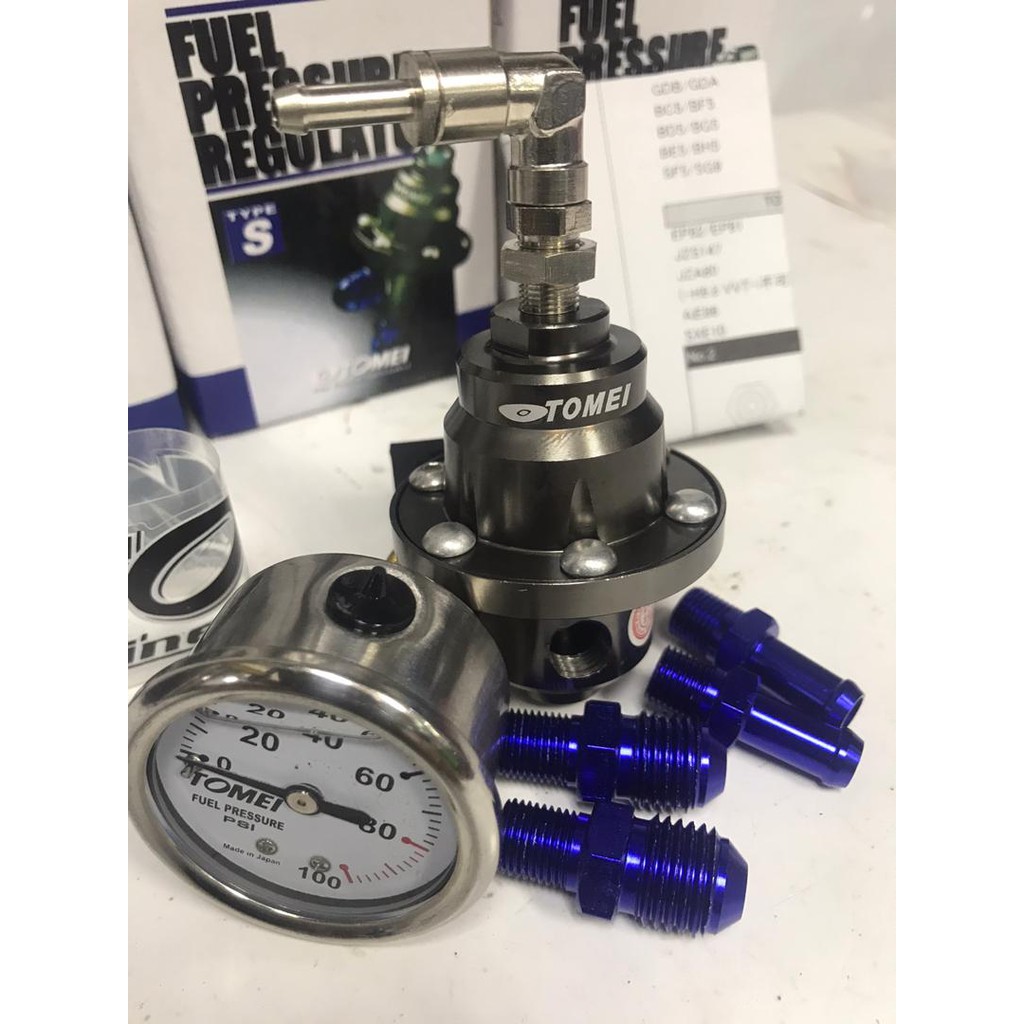 TOMEI FUEL PRESSURE REGULATOR SARD FUEL PRESSURE REGULATOR ประเภท S พร้อมมิเตอร์น้ํามัน