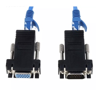 RJ45 VGA ExtenderชายไปยังLAN CAT5 CAT6 RJ45เครือข่ายEthernetอะแดปเตอร์คอมพิวเตอร์พิเศษSwitch Converte