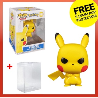 Funko Pop! ฟิกเกอร์ไวนิล Pokemon Pokémon Grumpy Pikachu 598 พร้อมตัวป้องกัน สําหรับสะสม