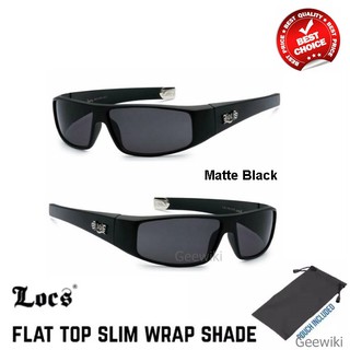 พร้อมส่ง แว่นตา  LOCs Schwarz Hardcore Gangster Wayfarer สีดำ (เงา/ด้าน)