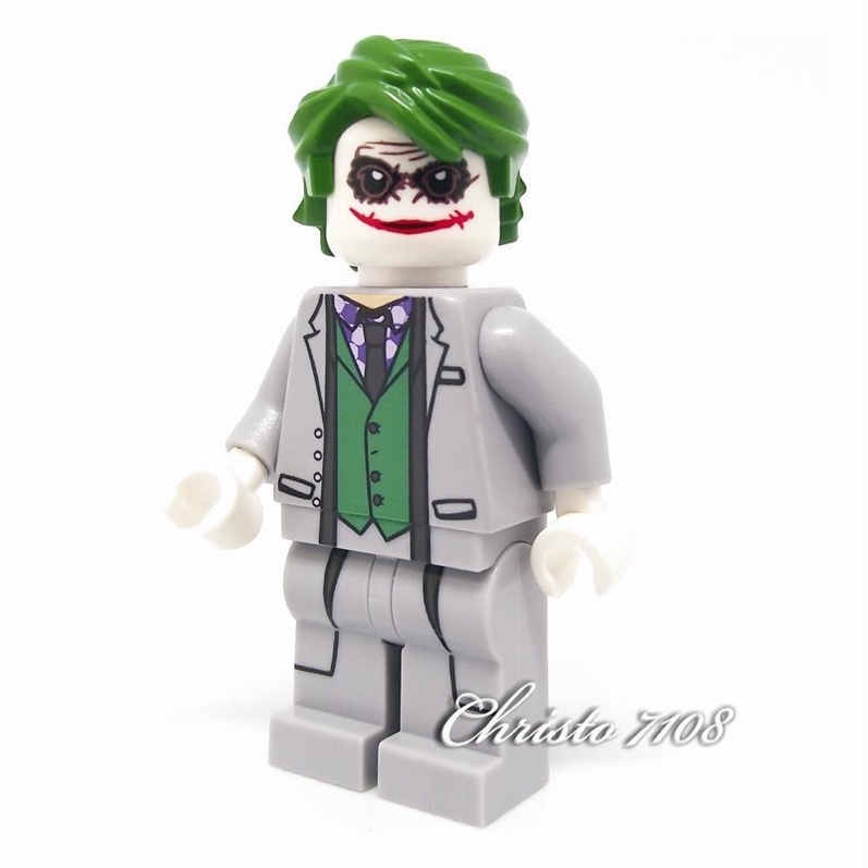 Custom Minifigure Art Christo7108  THE JOKER. THE DARK KNIGHT TRILOGY