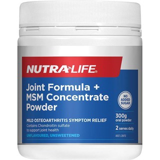 Nutra-Life Glucosamine Chondroitin Msm Joint Food 300g Powder