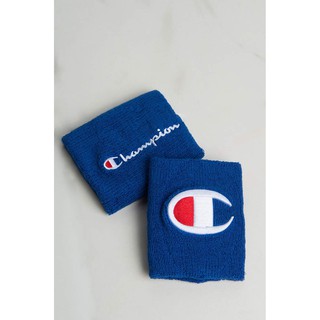 Champion Terry Wristband With Script And Big C Logo Blue