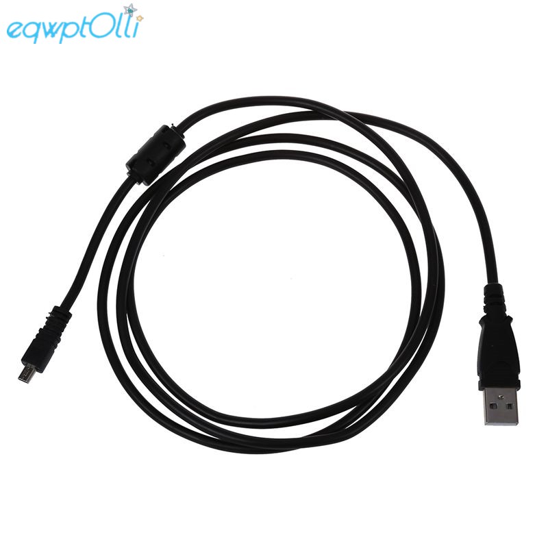สาย Mini B สีดํา USB 2.0 A ถึง 8-Pin พร้อม Ferrite - 1.5M / 59 นิ้วสําหรับ Nikon CoolPix P90