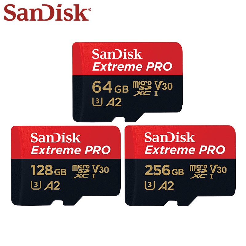 Extreme Pro A2 64GB Micro SDHC SDXC UHS-I 256GB Memory Card Micro SD Card 32GB TF Card U3 With SD Adapter