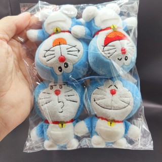 ตุ๊กตา เซต พวงกุญแจ โดราเอม่อน Doraemon สีฟ้า หายาก ขายยกเซ็ต4พวง หน้าไม่ซ้ำกัน ป้ายห้อย1พวง ป้ายชัดทุกพวง ลิขสิทธิ์แท้