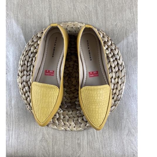 สุดฮิต.. CROCODILE TONGUE FLAT ONLASHOES WORK SHOES LB26