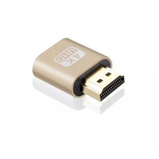 1Pcs VGA Virtual Display Adapter HDMI 1.4 DDC EDID Dummy เสียบปลั๊กการ์ดแผ่นล็อค