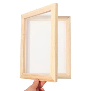 จัดส่งจากประเทศไทยPICKZEN กระดาษทํา Mould Frame Multi-size การเรียนรู้ไม้ Handcraft ไม้ตาข่ายแม่พิมพ์
