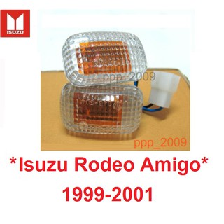 1คู่ รถตามรูป ไฟแก้ม ไฟข้างรถ ISUZU RODEO AMIGO 1999-2001 อีซูซุ อามีโก้ พร้อมขั้วและหลอดไฟ ไฟสัญญาณ dmax ไฟเลี้ยว ไฟ