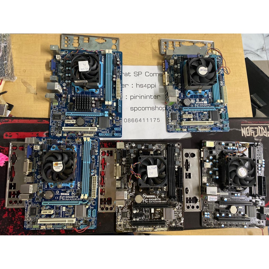 cpu พร้อมเมนบอร์ด am3 ,am3+, fm1, fm2, fm2+