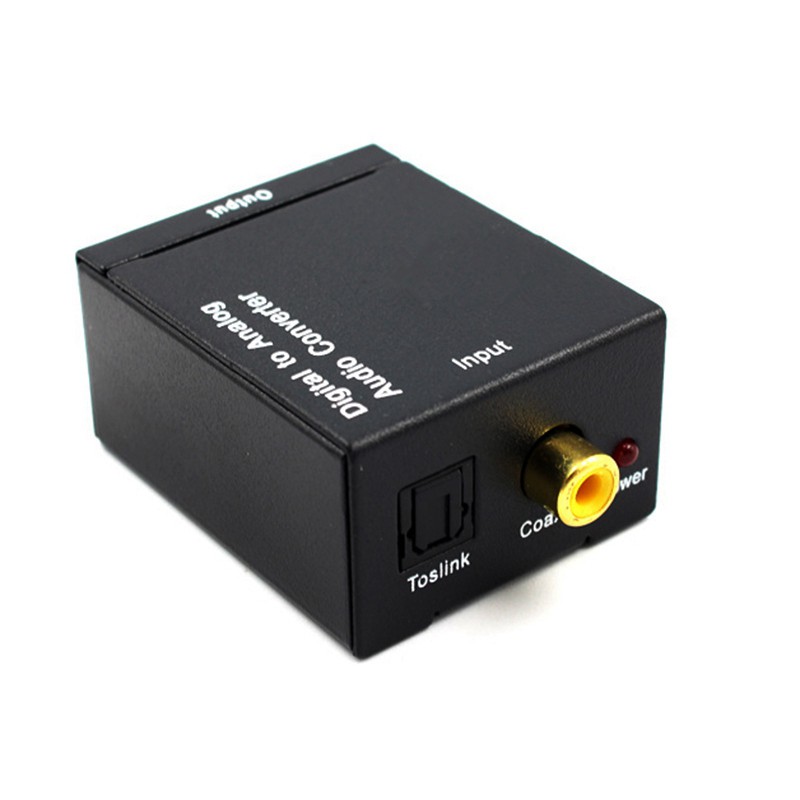 Optical Coaxial Toslink Digital to Analog Audio Converter Adapter RCA L ...
