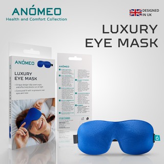 ANOMEO ผ้าปิดตาป้องกันแสง ยามนอนหลับ และ ขณะเดินทาง สีน้ำเงิน รุ่น Luxury Eye Mark 2422