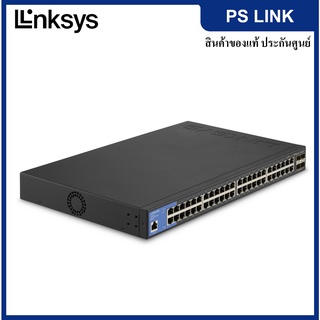 Linksys LGS352C 48-Port Managed Gigabit Switch แบบปรับตั้งค่า48 พอร์ต พร้อม 4 10G SFP+ Uplinks รองรับระบบคลาวด์