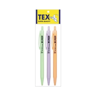 TEX 1019 ปากกาลูกลื่น หัว 0.5 มม. หมึกน้ำเงินล้วนด้ามคละสี