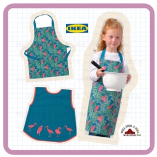 SILVERPOPPEL Childrens apron, bird, multicolour-ikeaผ้ากันเปื้อนเด็ก-ฟามมิโก้