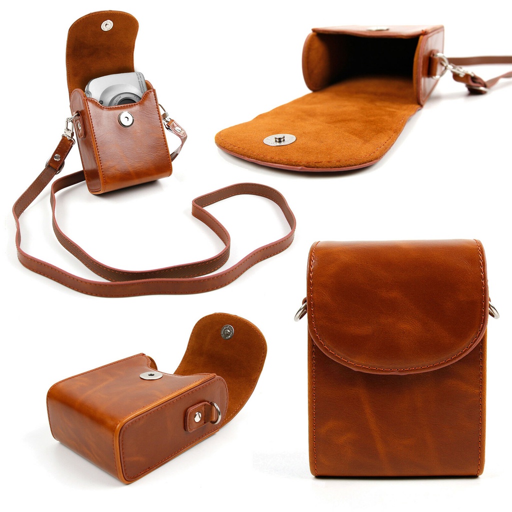 กระเป๋ากล้องหนัง PU สําหรับ Ricoh GR II IIIx GRII GRIII GRIIIx สําหรับ Fujifilm XF10 X70 XP140 XP130