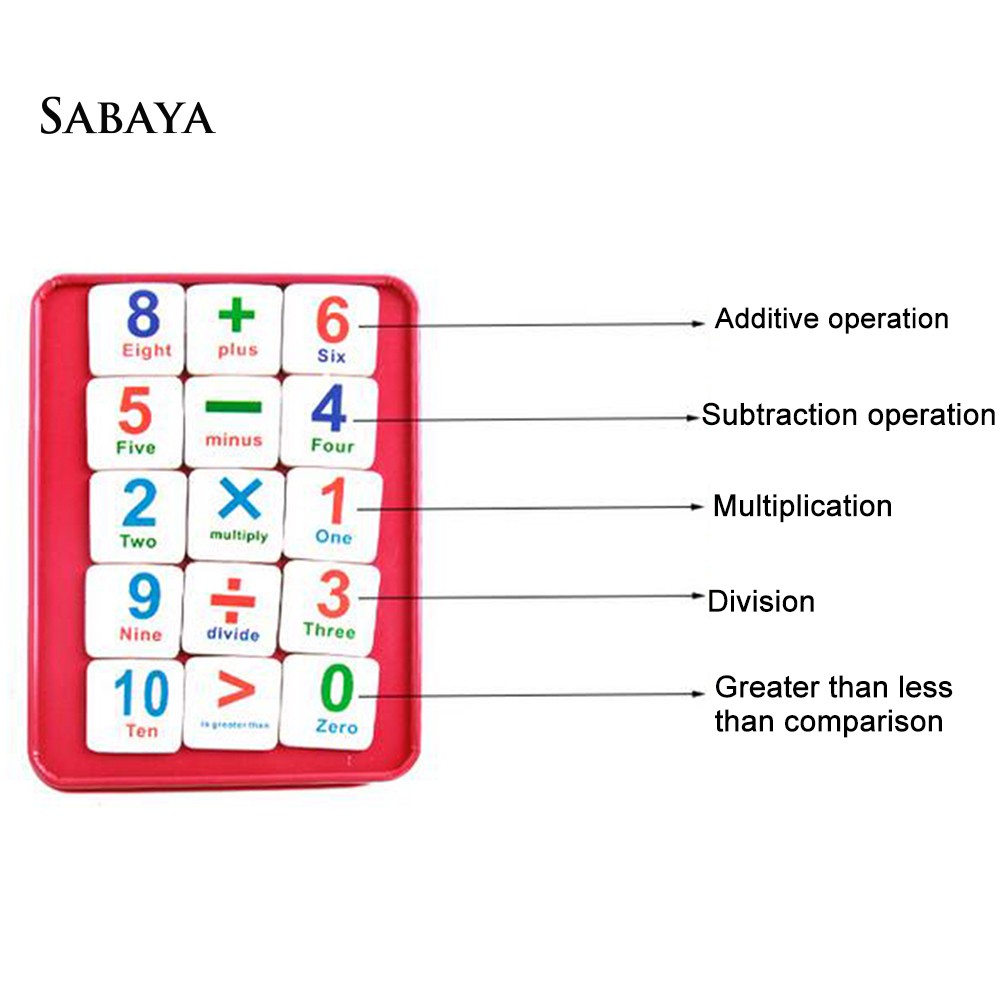 【Ready stock】Wooden Magnetic Math Card Stick Counting Number Education ...