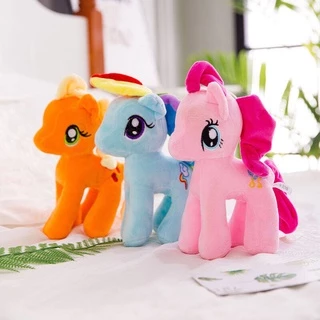 Pony ตุ๊กตาโพนี่ มายลิตเติ้ลโพนี่ ตุ๊กตายัดนุ่น สายรุ้งตุ๊กตา สีสวย น่ารักงานป้ายลิขสิทธิ์แท้ ขนาด 30ซม. มาะสำหรับเป็น ข