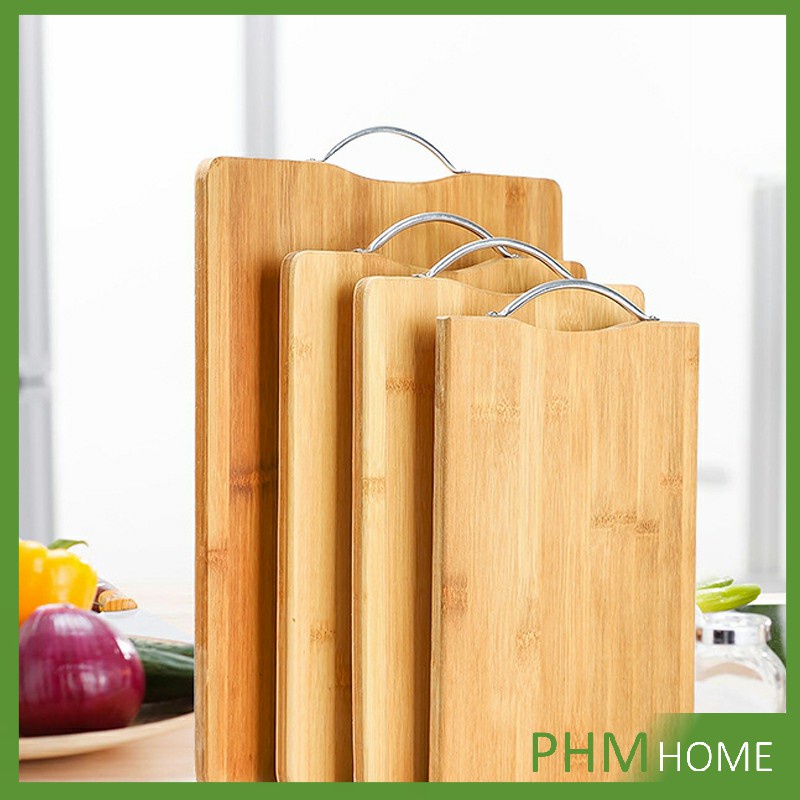 เขียงไม้ไผ่ เขียงครัว มีหลายขนาด พร้อมจัดส่ง เขียงไม้เนื้อแข็ง Bamboo cutting board