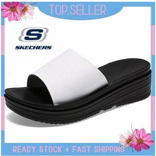 [พร้อมส่ง] *Skechers__go Walk Arch Fit รองเท้าแตะโลฟเฟอร์ ส้นแบน แบบสวม สําหรับผู้หญิง ผู้ชาย