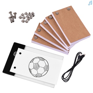 Flip Book Kit with Light Pad LED Light Box Tablet 300 Sheets Drawing Paper Flipbook with Binding Screws for Drawing Traci