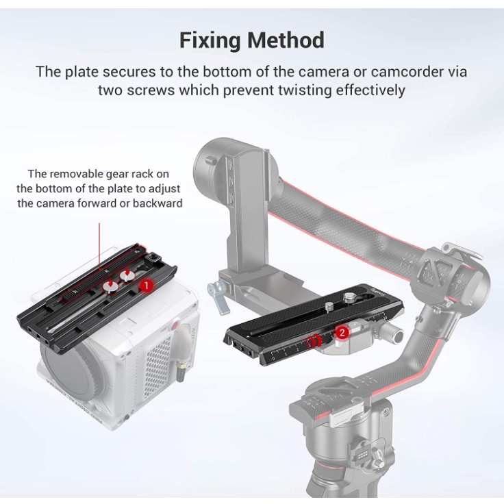 SMALLRIG อุปกรณ์ แผ่นปลด ขนาดเล็ก สําหรับ Dji Rs 2/RSC 2/Ronin-S/RS 3 / RS3 Pro Gimbal 3158