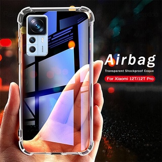 เคสโทรศัพท์มือถือ ซิลิโคนนุ่ม TPU ใส บางมาก กันกระแทก สําหรับ Xiaomi 12T Pro 5G 12TPro 12 Lite 12Lite 11T Pro Mi12T Mi11T