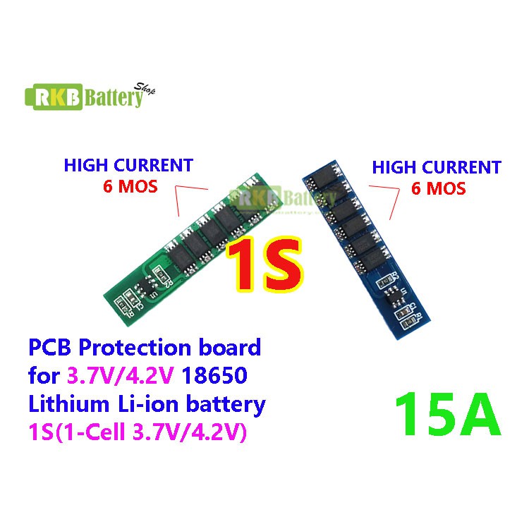 [พร้อมส่ง] 1S 3.2V/3.7v 12A-15A for 18650 32650 lithium li-ion iron-phosphate LiFePo4 Battery Protection board BMS