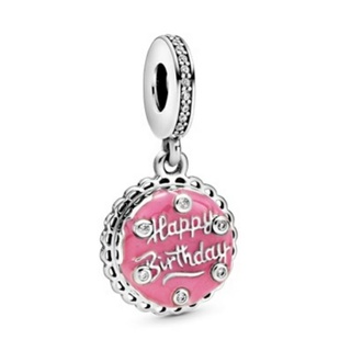 (พร้อมส่ง)*New*Pandora Pink Birthday Cake Dangle Charm