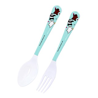 Tableware set MELAMINE CUTLERY SET SUPERWARE WE BARE BEARS SP/F 358 2-EA/SET Tableware Kitchen equipment ชุดอุปกรณ์บนโต๊