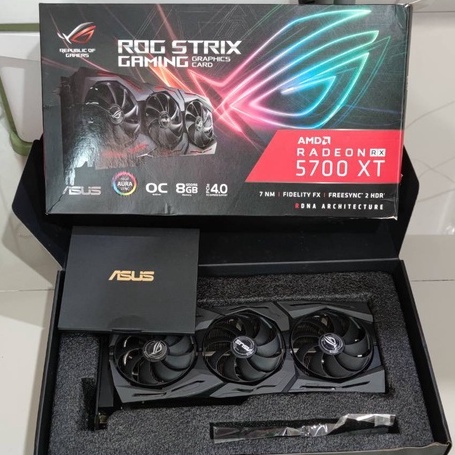 ประกันไทย 02/2023 การ์ดจอ ASUS ROG STRIX RX5700XT แรงเท่า 3060 1080ti แรงกว่า 2060 RX 5700XT 5700 XT