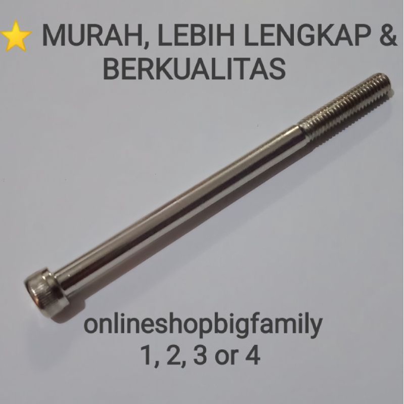 (2 ชิ้น) M6X90 L-BOLT (10 THREAD, 9 CM LENGTH)