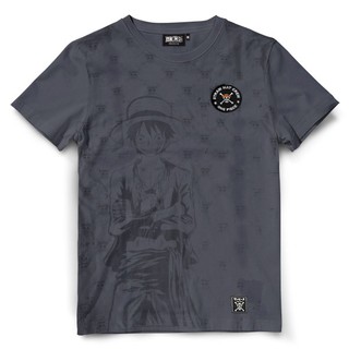Dextreme เสื้อยืดวันพีซ (DOP-852) ลาย ลูฟี่ Luffy มี สีขาว และ สีเทา
