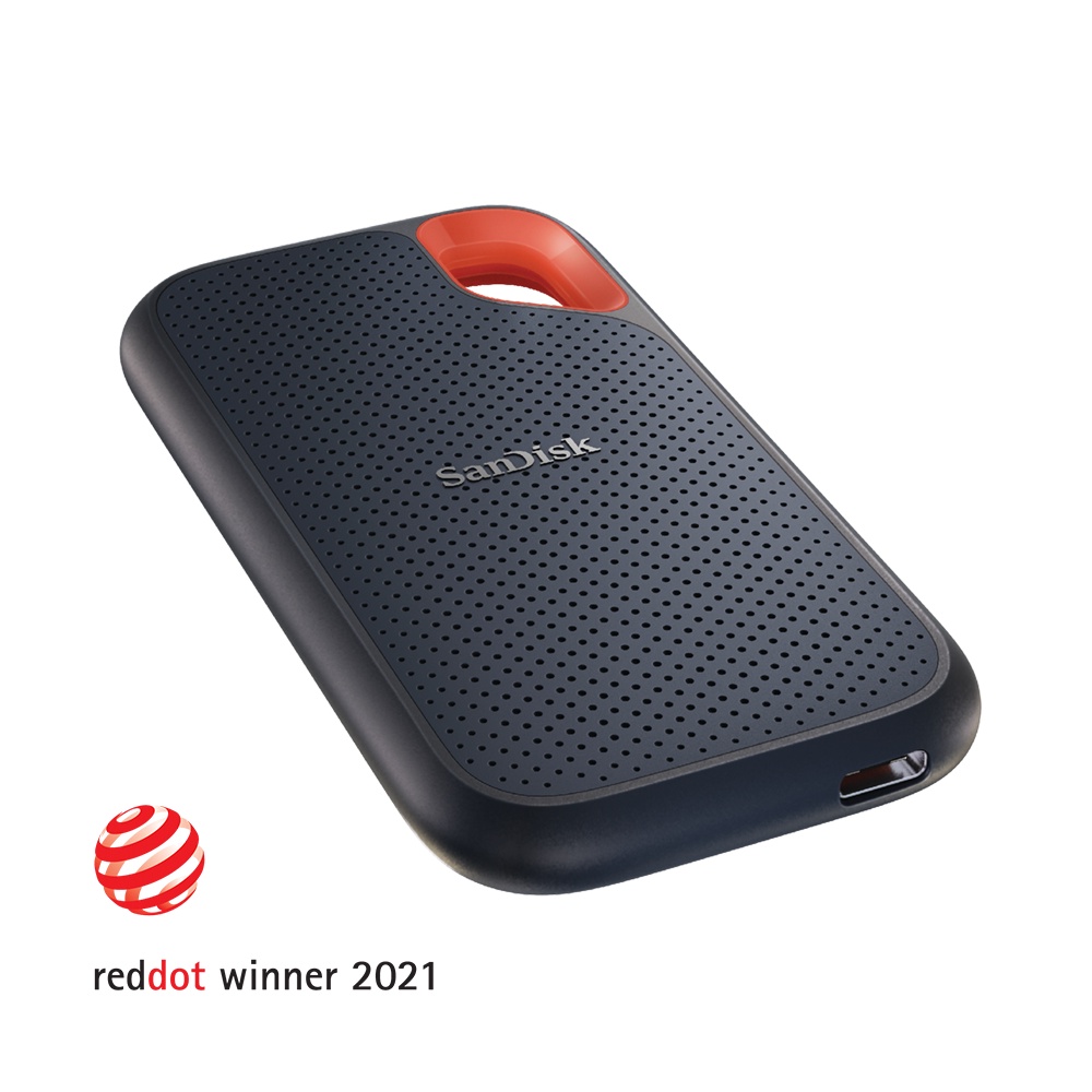 SanDisk Extreme Portable SSD ความจุ 500GB แถมฟรี Hard Case (SDSSDE61-500G-G25free hard case) 1050MB/s read and 1000MB/s write.