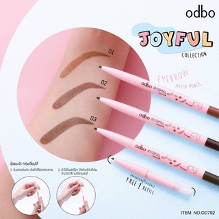 OD792 JOYFUL COLLECTION EYEBROW AUTO PENCIL โอดีบีโอ จอยฟูล คอลเลคชั่น อายบราว ออโต้ เพ็นซิล