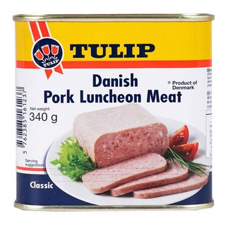 ทิวลิป เนื้อหมูลันเชิ้นมีท 340 กรัม Tulip Pork Luncheon Meat 340 g.