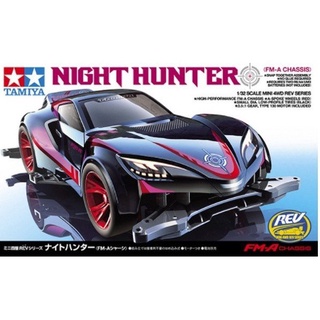 โมเดลรถมินิ4WD Tamiya Mini4WD 1/32 TA18708 NIGHT HUNTER