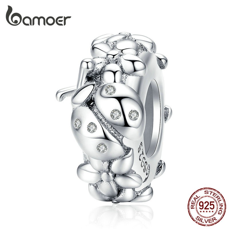 Bamoer The Ladybug Golden Silver bssc 112