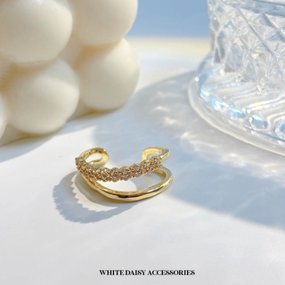 Gwen Ear cuff 14K Gold Plated ต่างหูแบบเกี่ยว Ear Cuff ต่างหูผู้หญิง #WD195