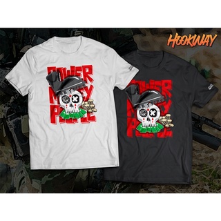 Hookway เสื้อยืดคอกลมแขนสั้นพิมพ์ลาย Power Parody T-Shirt ผ้าคอตต้อน100%