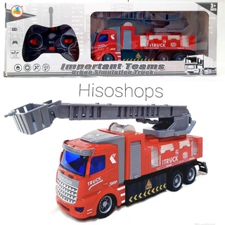 lmportant Teams Urban Simulation Truck รถบรรทุกบังคับ เสมือนจริง Super Heavy Indusry สีแดง