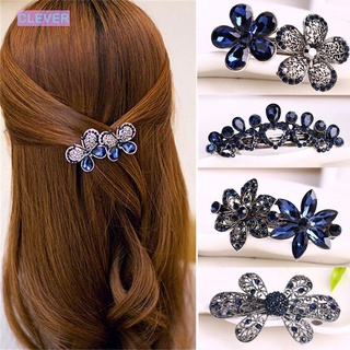 woman metal hair claws clip hairpin crystal flowers high quality New 