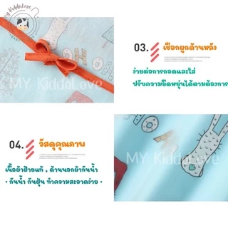 เสื้อกันเปื้อนเด็ก กันเลอะอาหาร กันน้ำได้ รุ่นแขนสั้น1