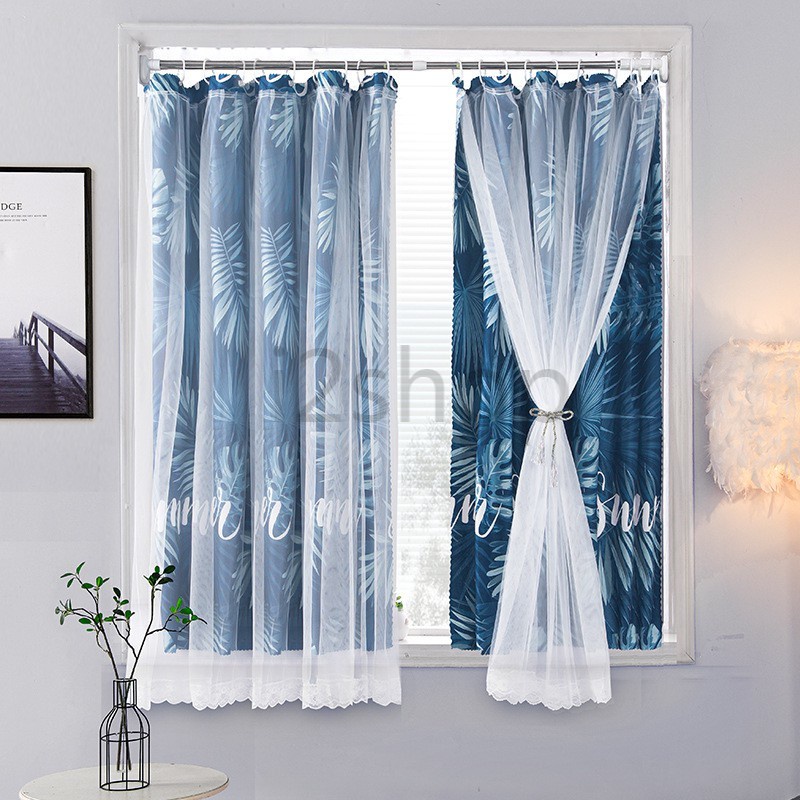 แนะนำ ผ้าม่าน ผ้าม่านหน้าต่าง 2 ชั้น ผ้าม่านโปร่งแสง บังแดด (แถมตะขอตัวC + เชือก) พร้อมส่ง ราคาพิเศษ มีเก็บเงินปลายทาง