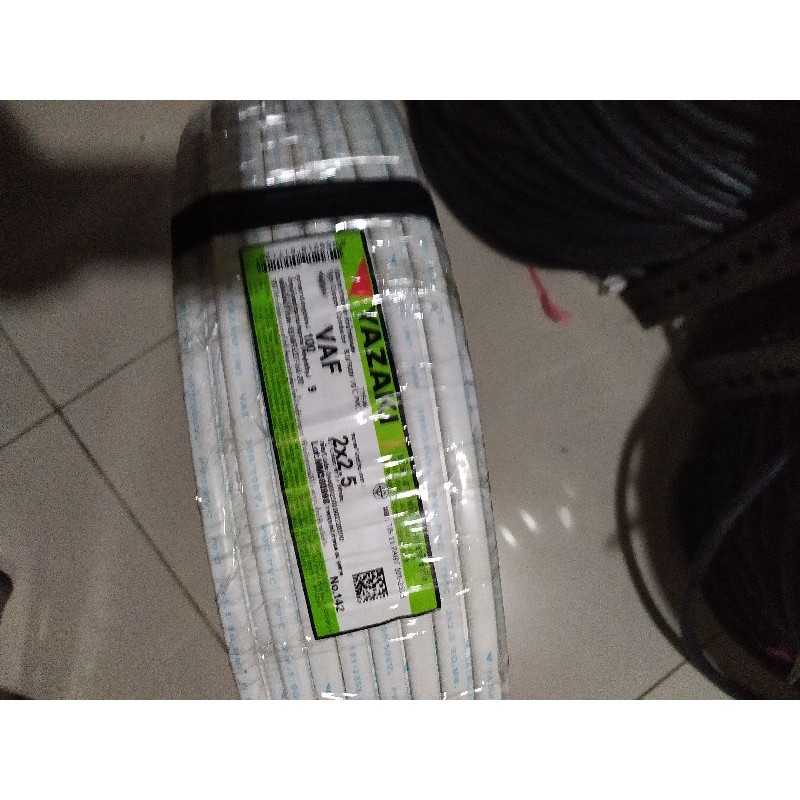 สายVAF2x1,2x2.5,2x6ยี่ห้อTHAI YAZAKI ขายแบบตัดเป็นเมตร