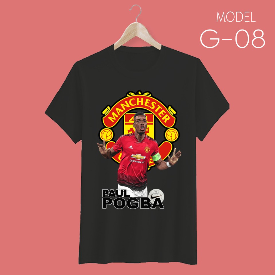เสื้อยืด สกรีนลายนักเตะแมนฯ ยูไนเต็ด #PAUL POGBA - Man United T-Shirt Black